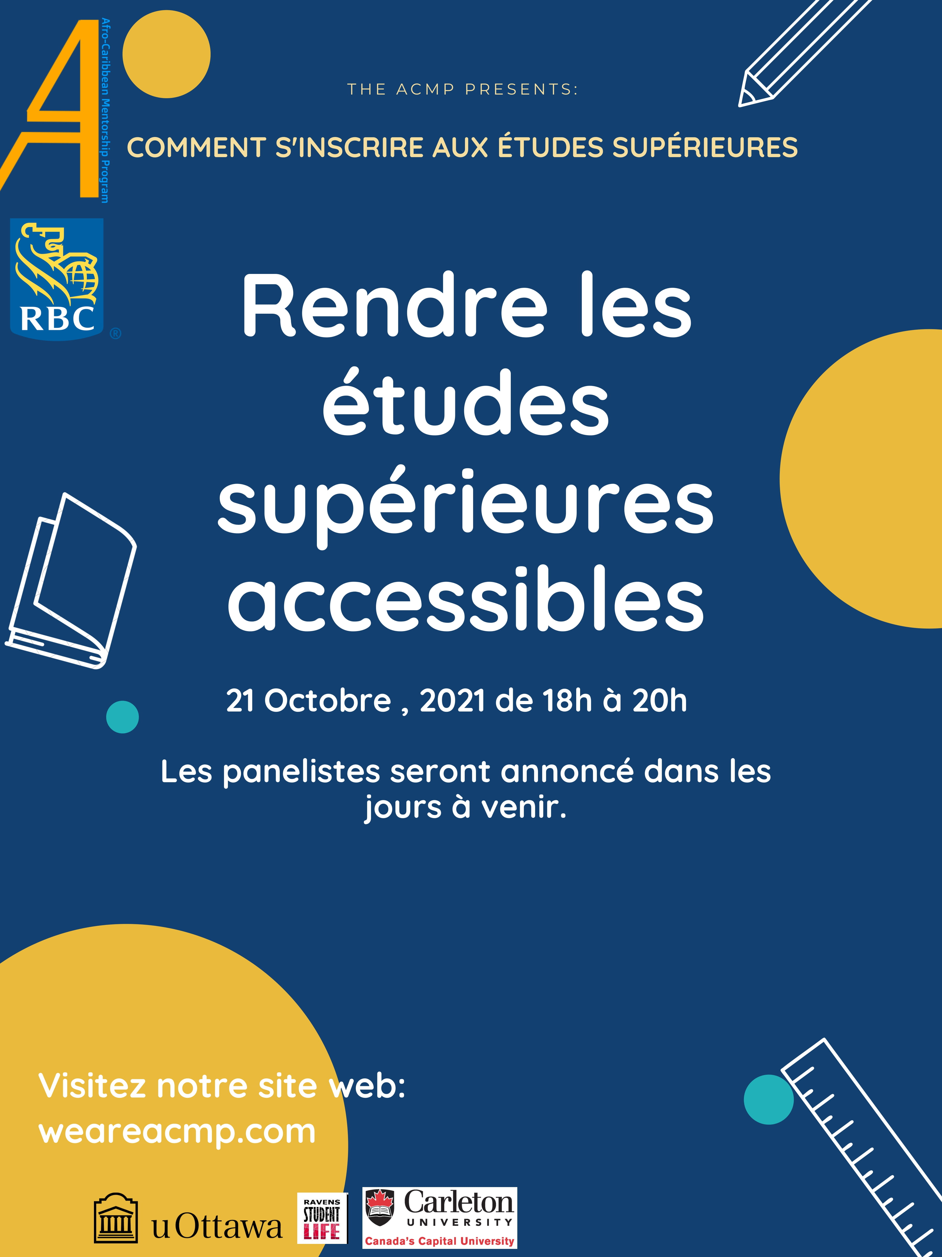 4ième Événement Annuel “Comment s’inscrire aux études supérieures” : Rendre les études supérieures accessibles